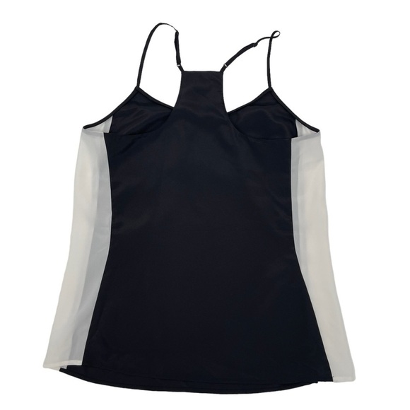 J. Crew Women’s size 4 Black White Racerback Lightweight Blouse tank top NWT - Picture 4 of 7